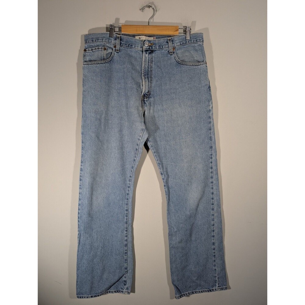 Levi's 517 Mens Blue Relaxed Boot Cut Jeans Sz 38 Vintage Western Streetwear